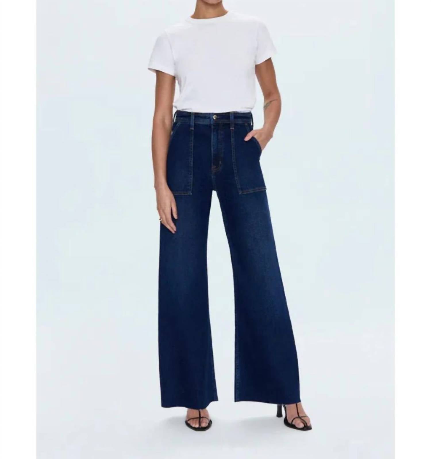Pistola - Penny High Rise Wide Leg Utility Jean