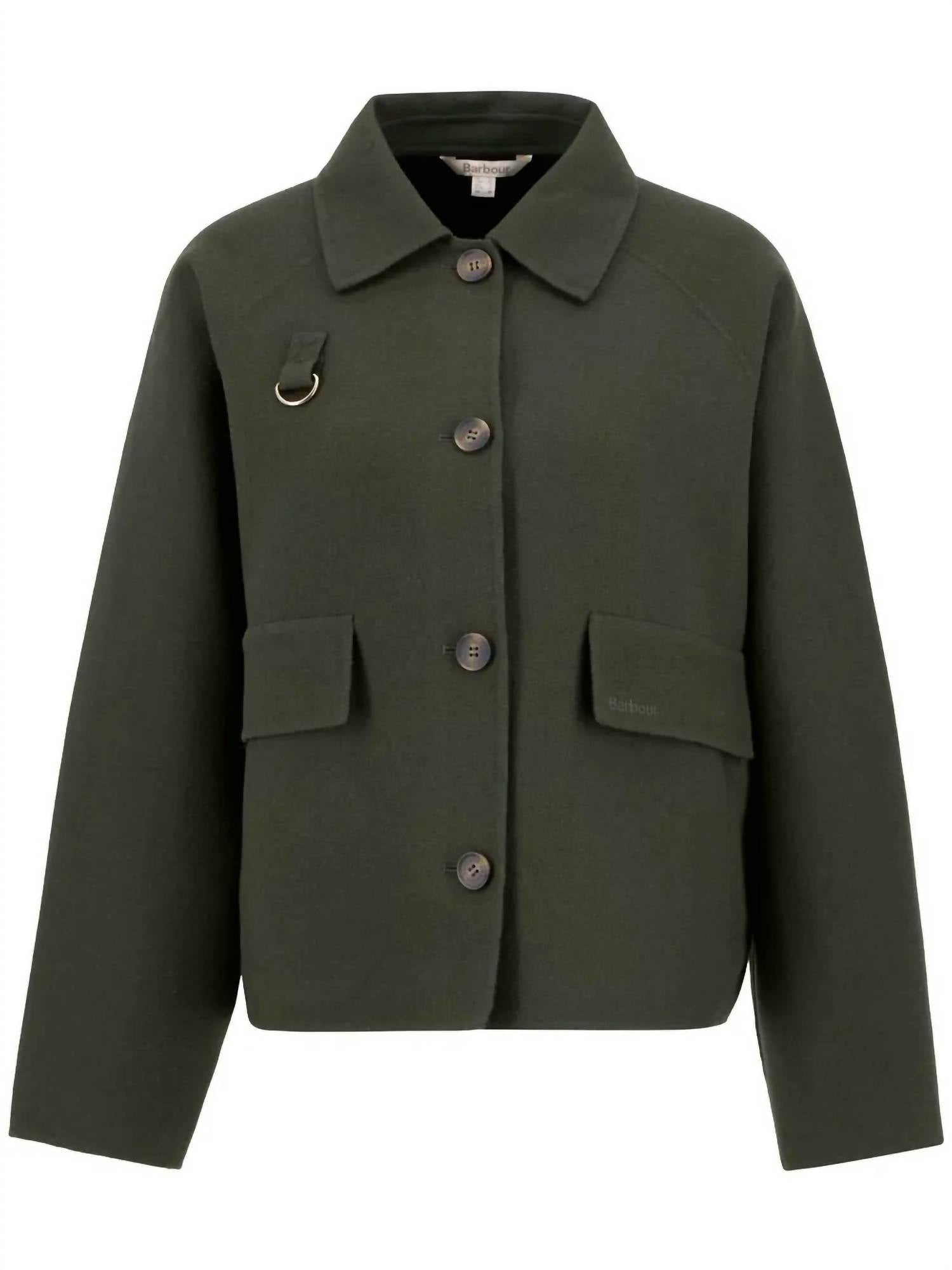 Barbour - Leonie Cropped Wool Blend Overshirt