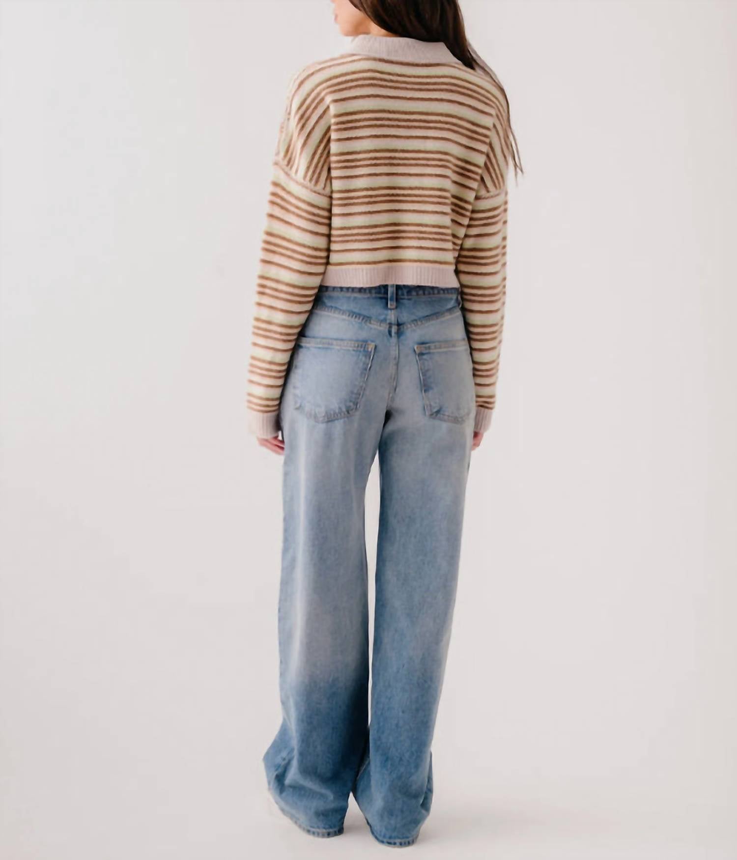 Sablyn - Maddie Cropped Striped Polo Top