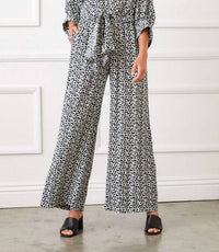 Karen Kane Wide-Leg Pants in daisy print - women's pants - view 4