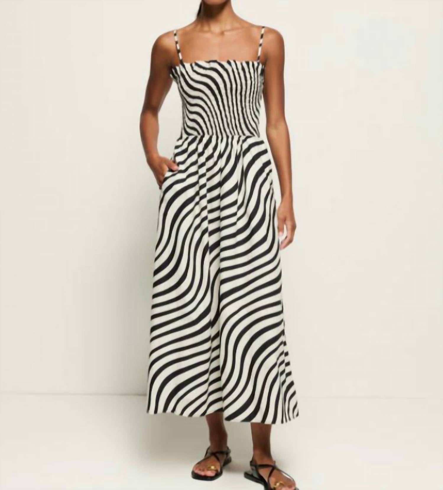 Nation Ltd - Sibelle Smocked Midi Dress