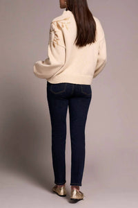 Tribal - Mock Neck Sequin Sweater