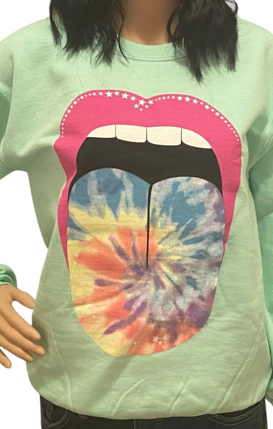 Gildan - Tie Dye Tongue Sweatshirt