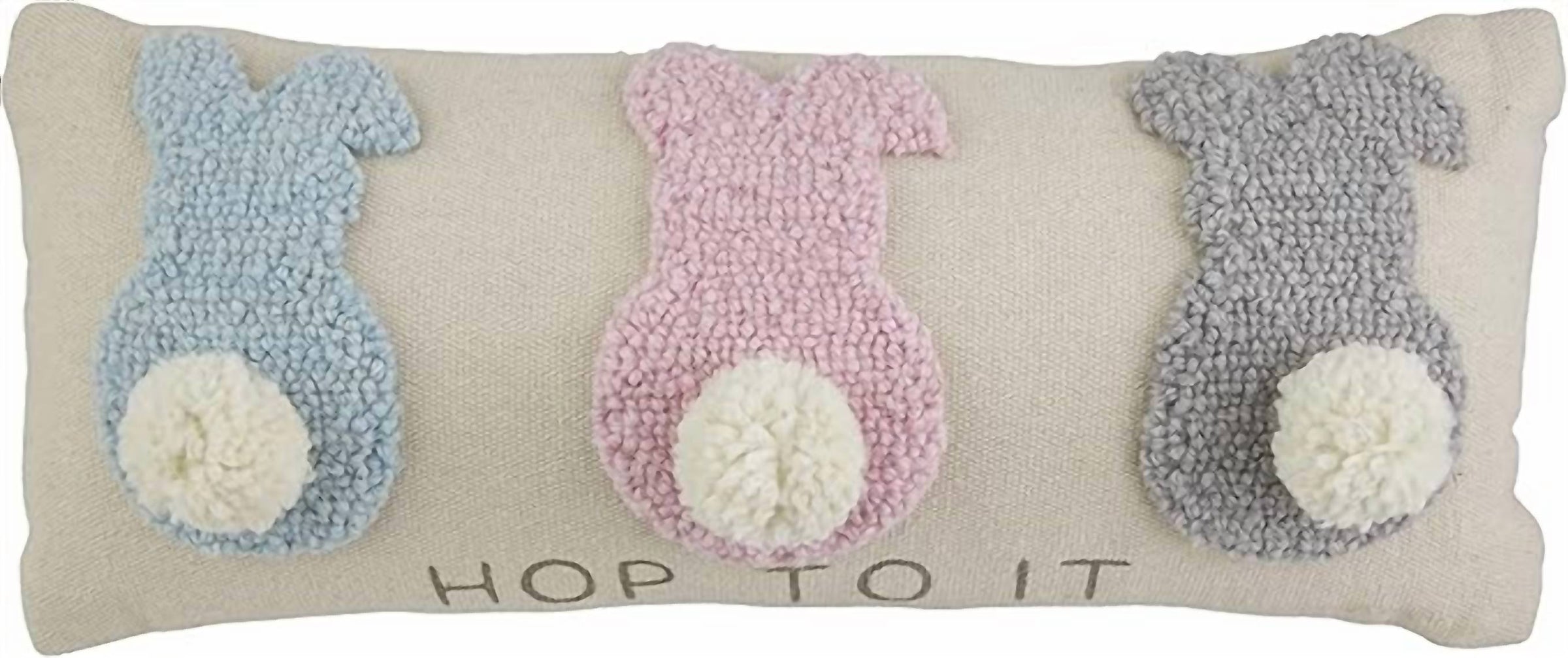 mudpie Bunny Hook Pillow in hop to it - item