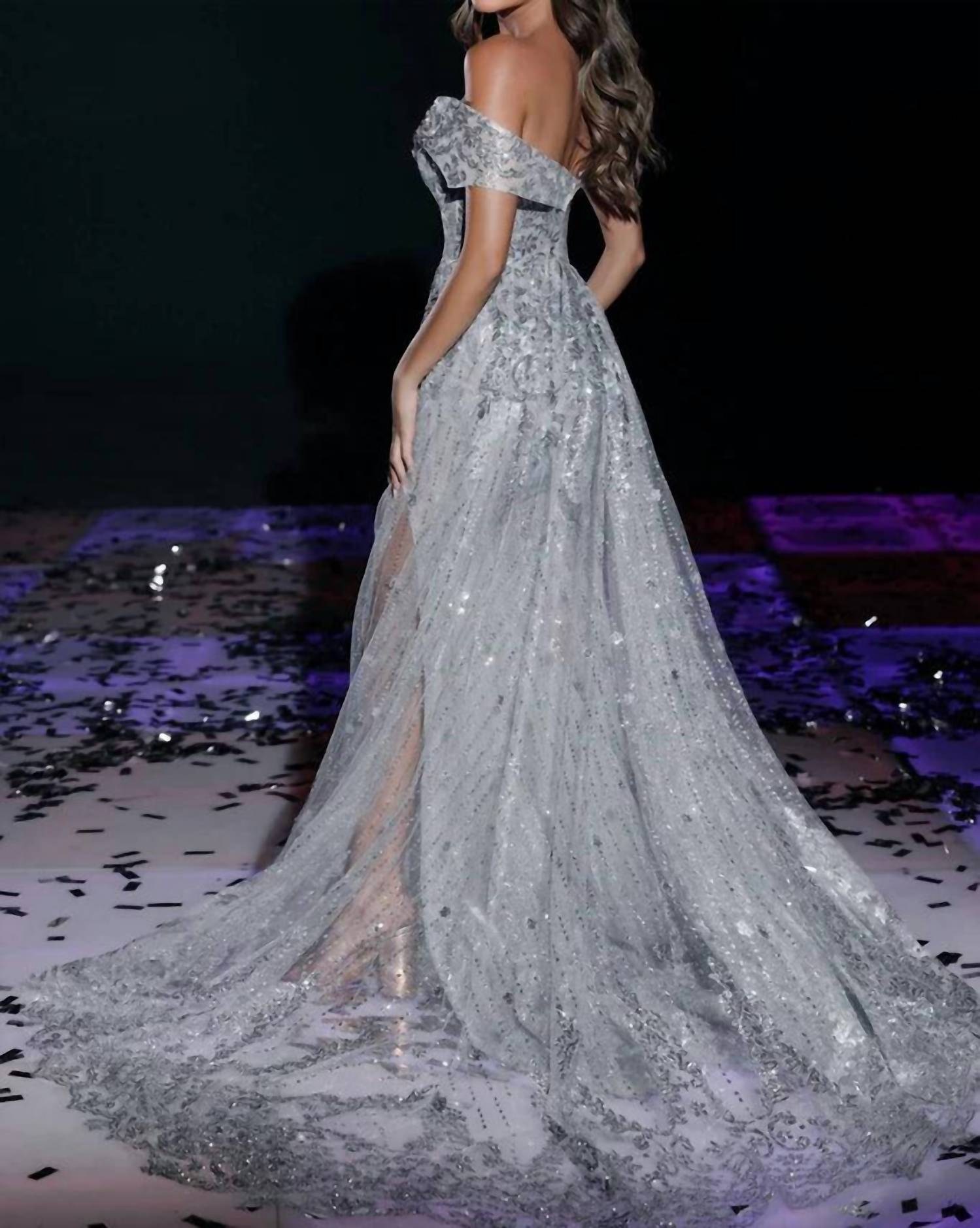 Portia&Scarlett - Off The Shoulder Beaded Gown