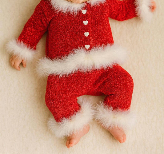 Gita - 3pc Chenille Sweater With Pants And Hat