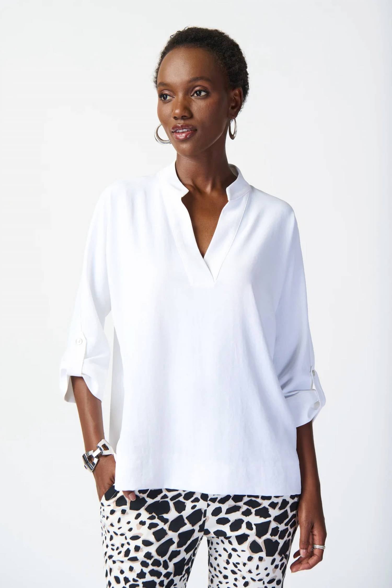 Joseph Ribkoff - Boxy Top With Dolman Sleeves