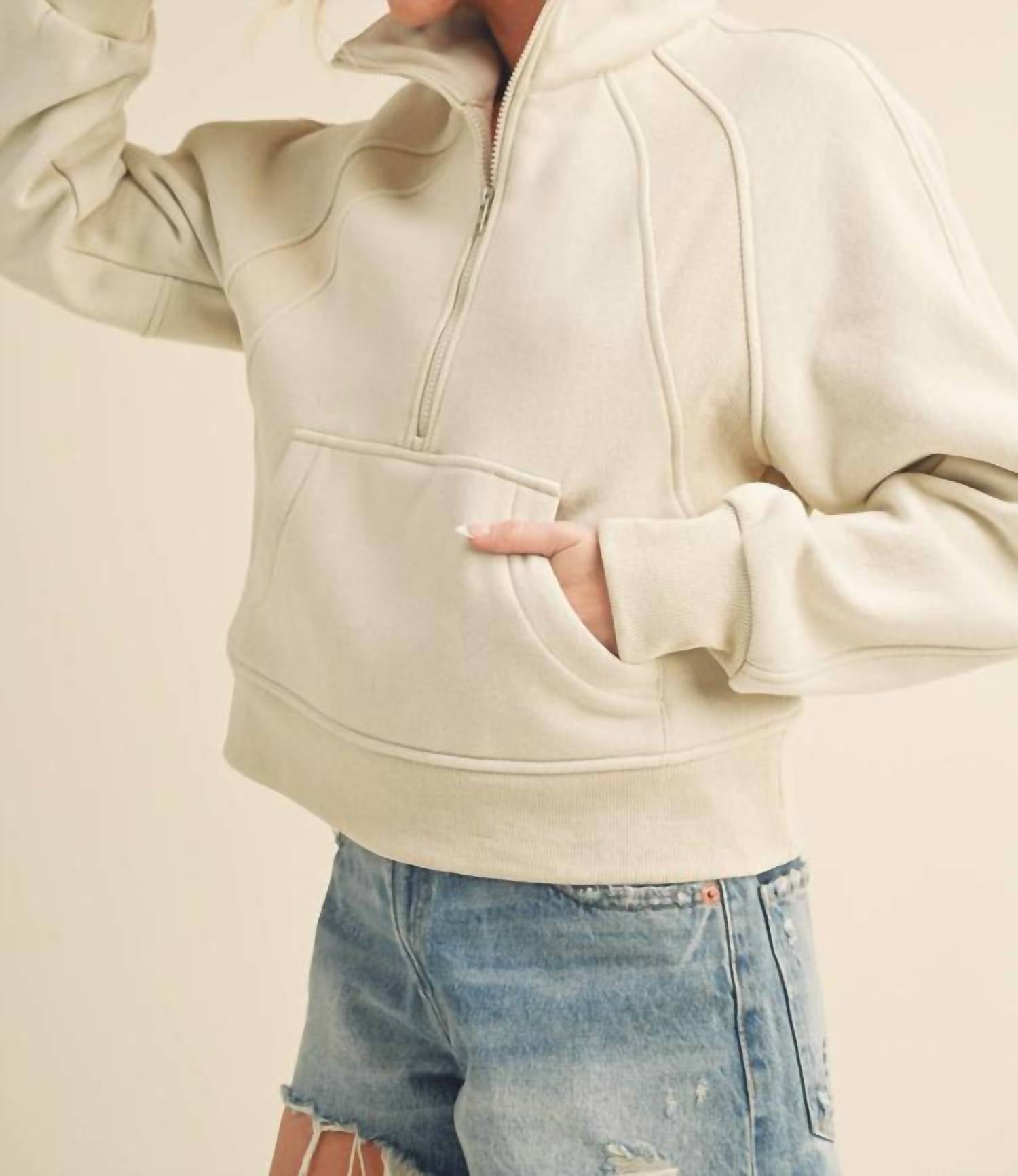 Aemi + Co - Dove Funnel Neck Sweater