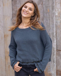 Wooden Ships - Canyon Tipped Raglan Crewneck Chunky Sweater