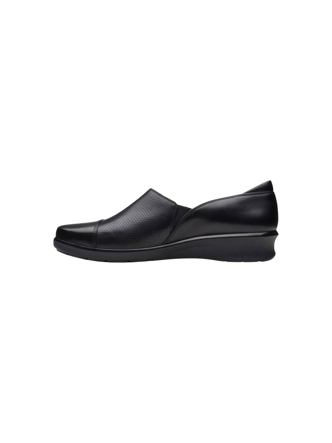 Clarks Women's Hope Porter Shoes in black - women's flats - detail view