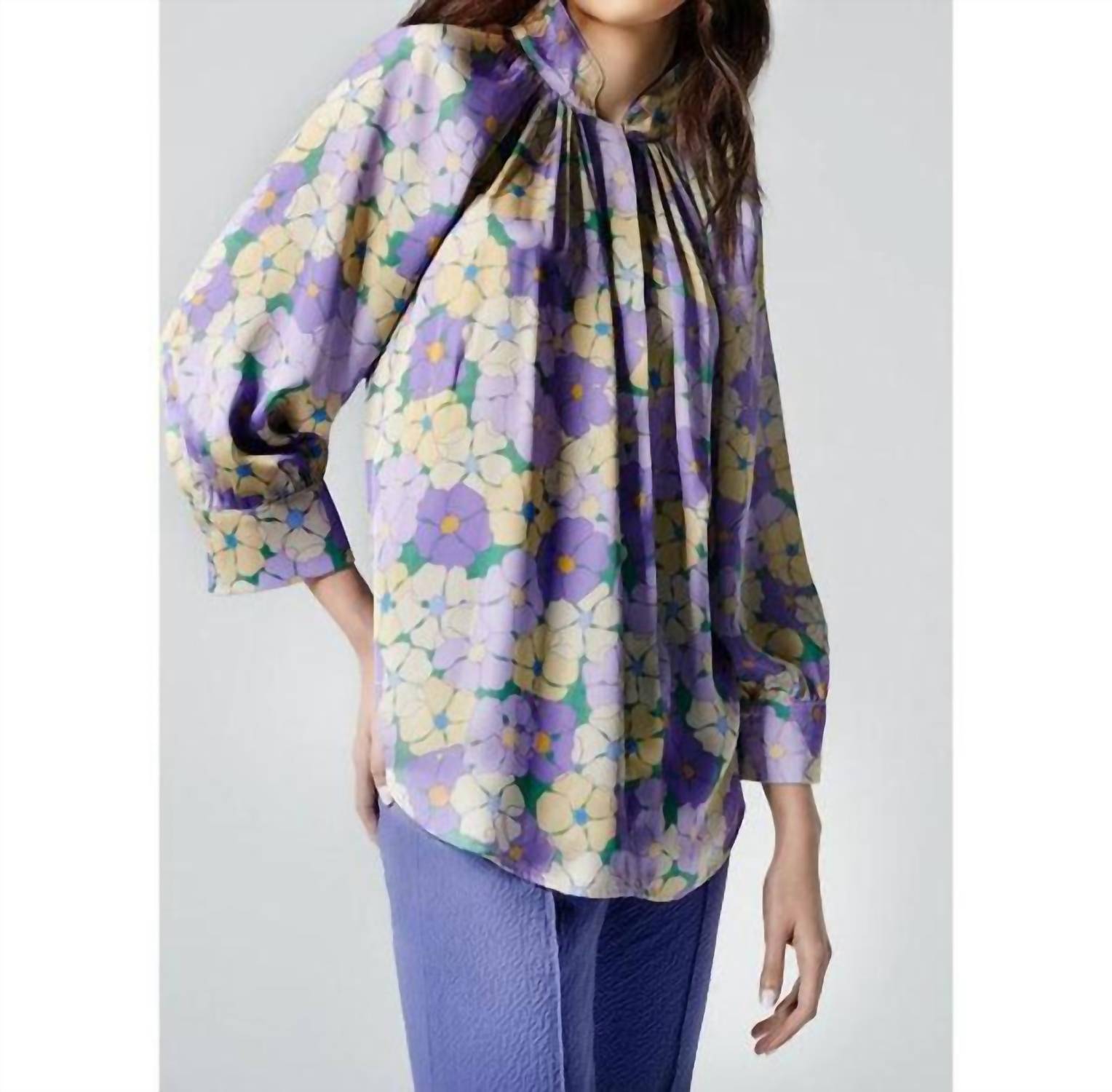 Smythe - Gathered Floral Blouse