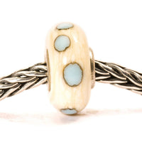 Trollbeads Women's Dot Glass Bead Charm in beige - women's accessory - detail view