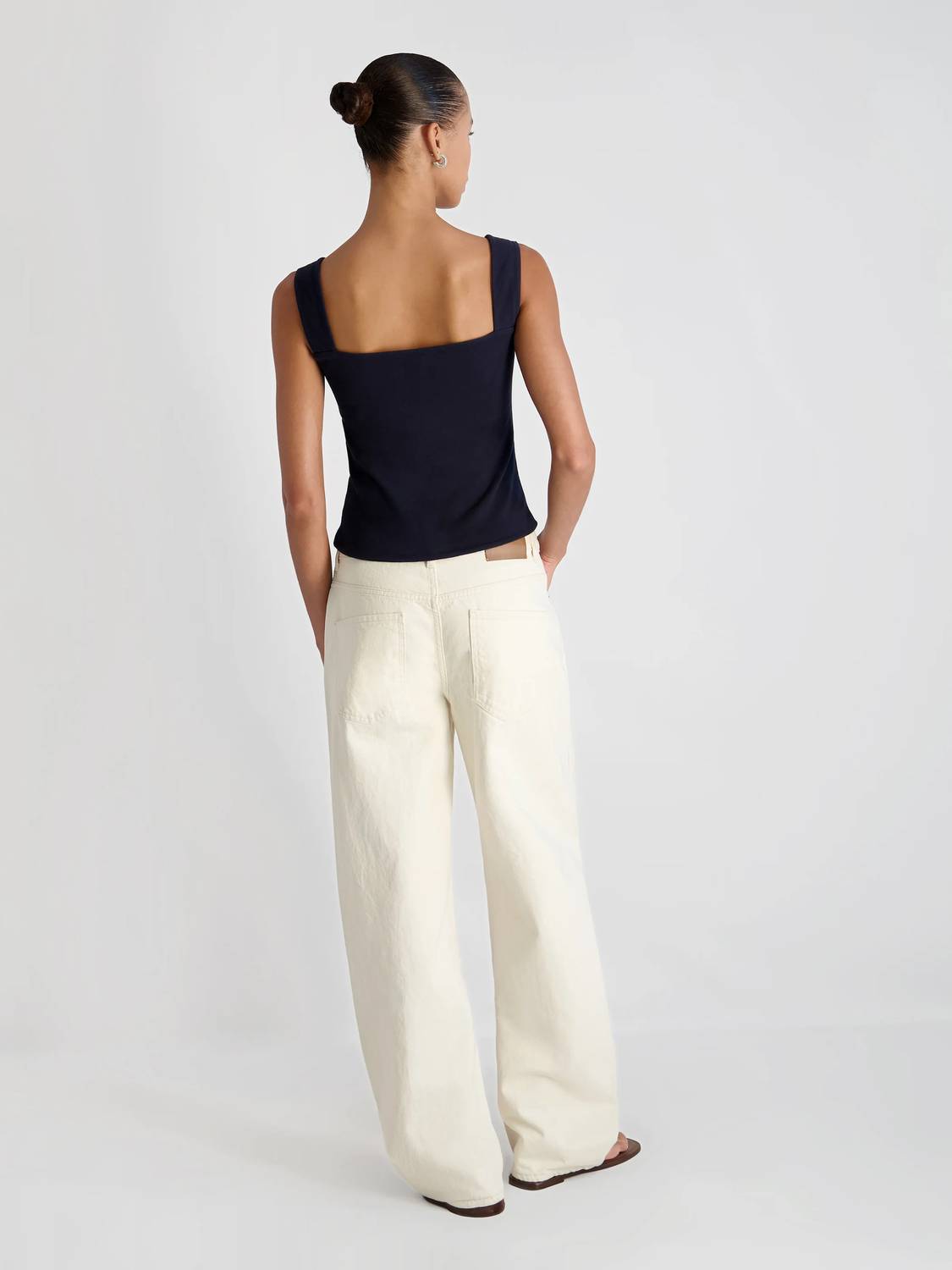 French Connection - Maisie Jersey Knit Ruched Front Tank