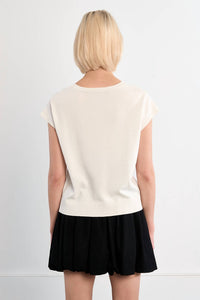 Lili Sidonio - Palm Beach Party Sequin Knit Top