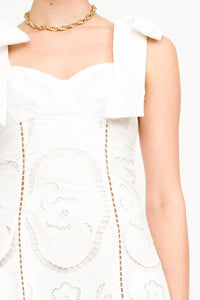 Sofie The Label - Cotton-poplin Embroidered Mini Dress