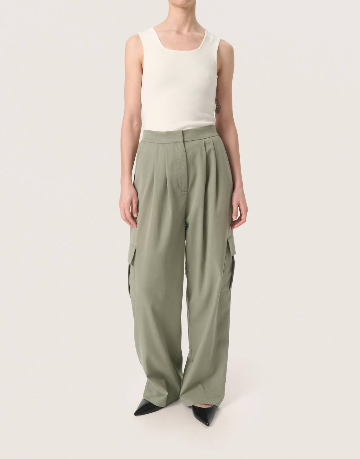 Soaked In Luxury - Kellie High Waist Cargo Trousers