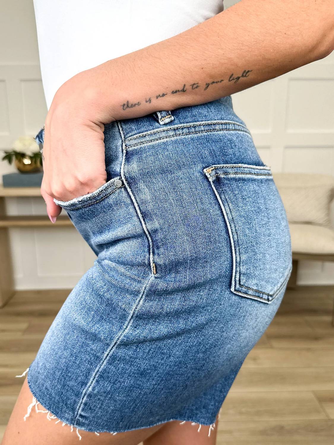 Risen - Tilly Tummy Control Denim Shorts