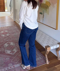 ee:some Whisper Long Sleeve Sweater in off white - women's sweater - alternate view