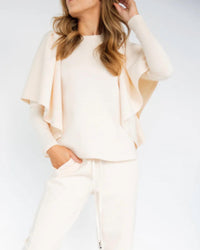 Psophia - Ruffled Sleeve Top