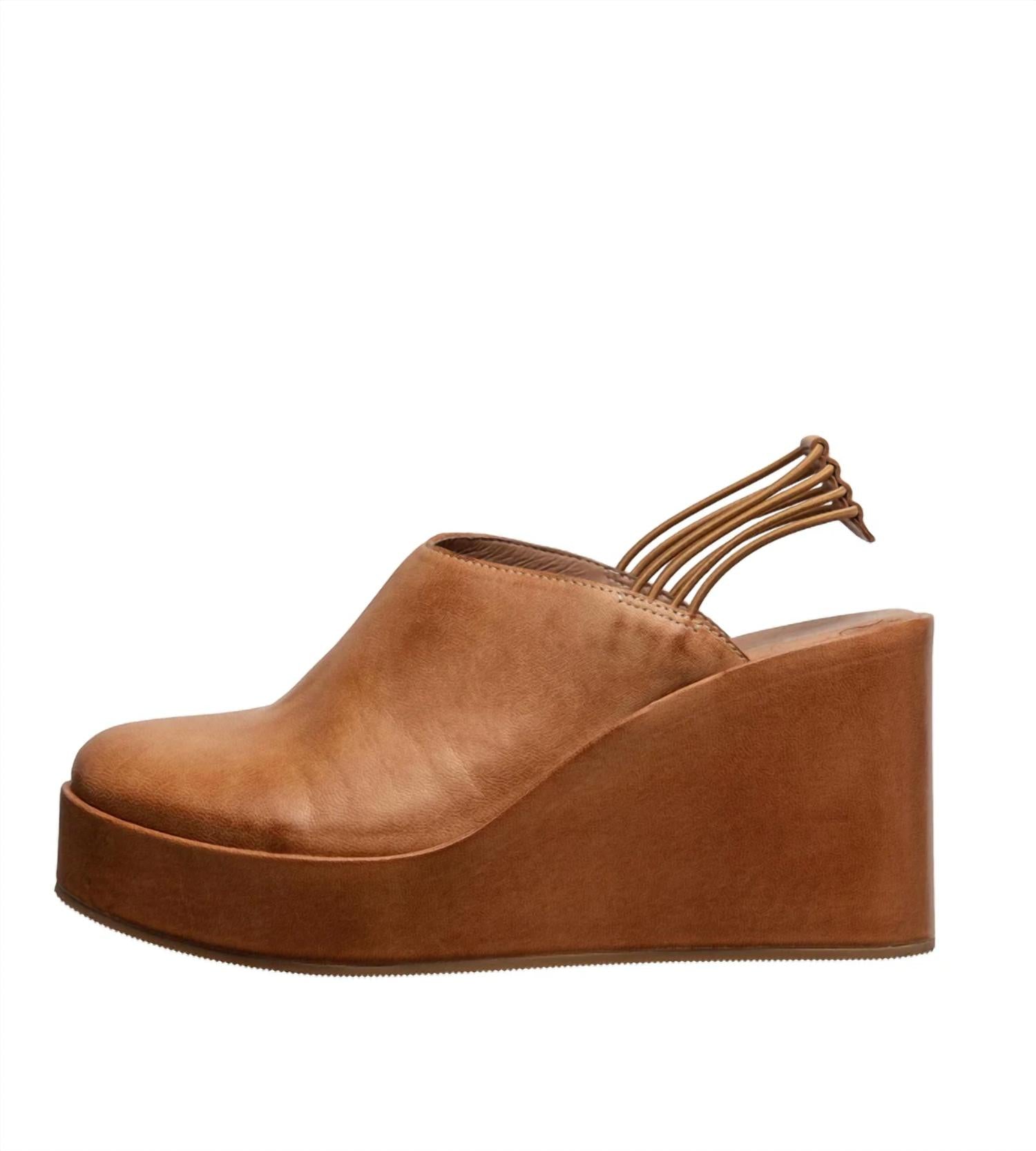 Antelope Women's Brooks Leather Mules in brown - women's shoe - view 4