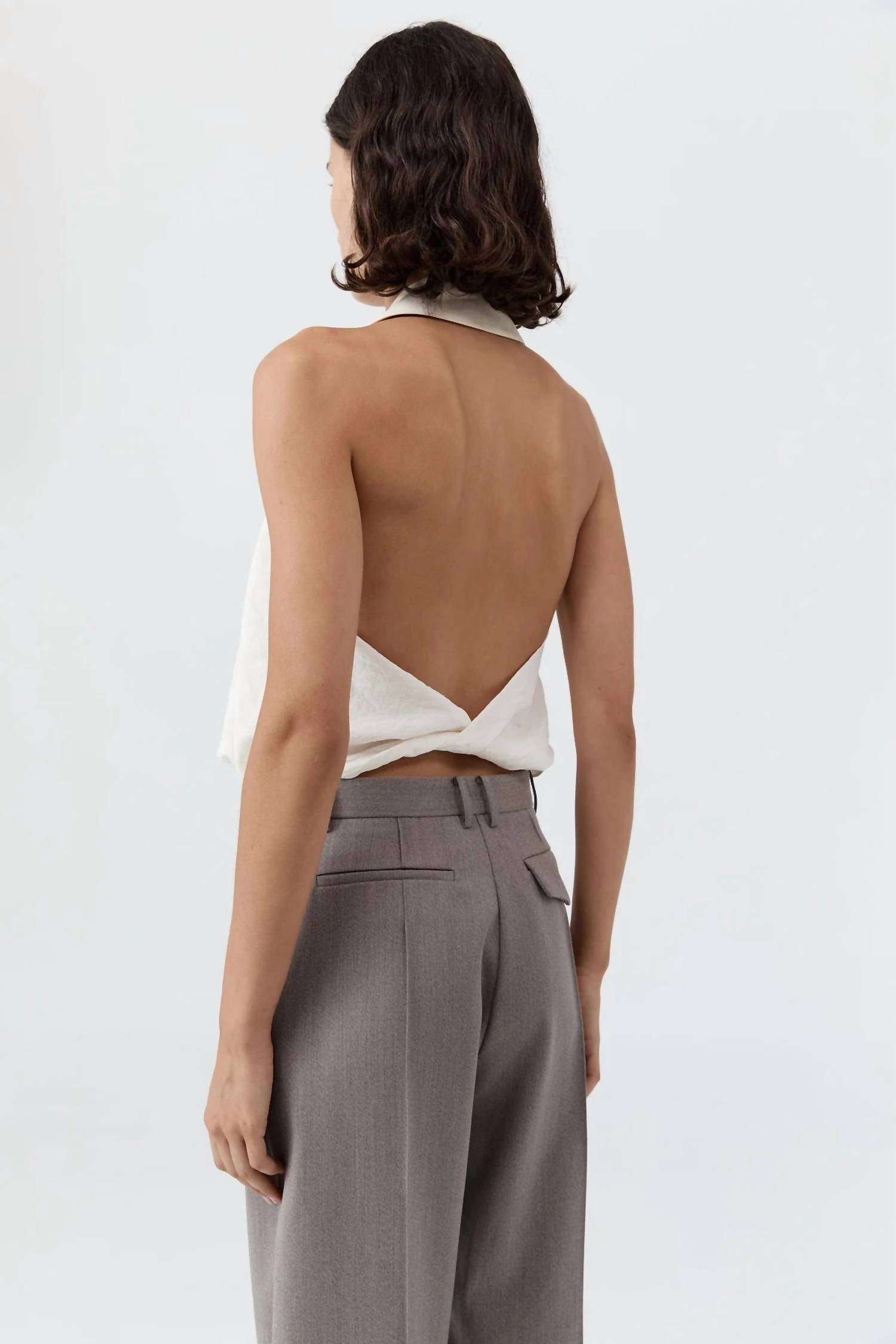 St. Agni - Cloud Twist Halter Top