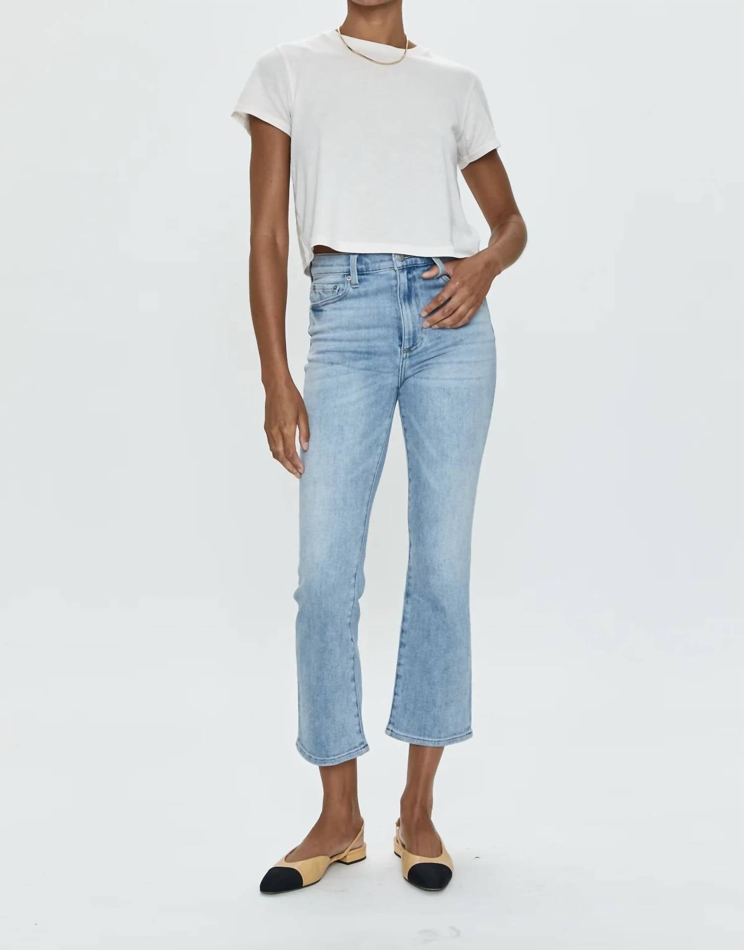 Pistola - Lennon High Rise Crop Denim Jeans