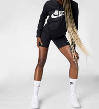 NIKE Women's Sportswear Club Fleece Logo Pullover Hoodie in black - women's top - view 4