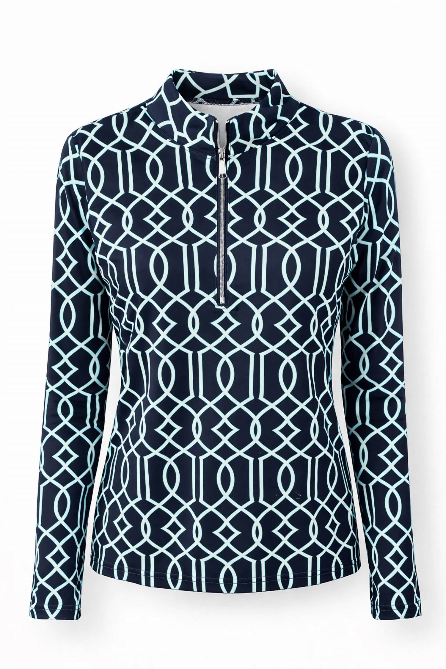 Lulu-B - High Neck Zip Pull-over Top