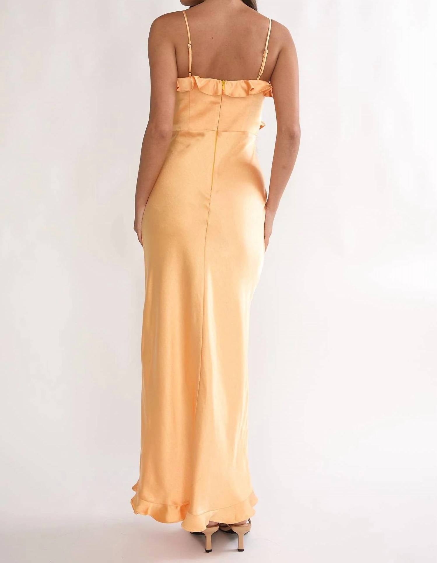 One And Only Collective - The Sunny Satin Maxi Dress