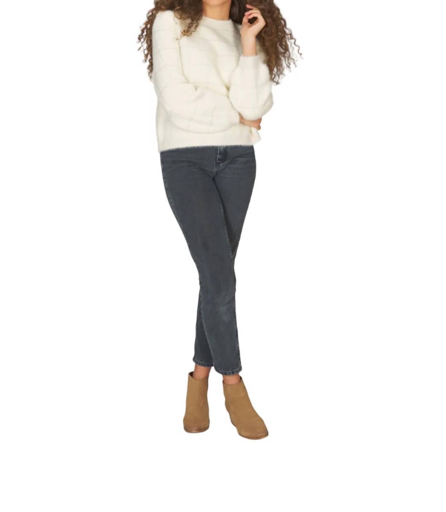 Papillon - Plaid Knit Sweater