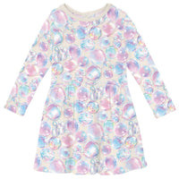 Kickee - Kid's Long Sleeve Twirl Dress With Pockets