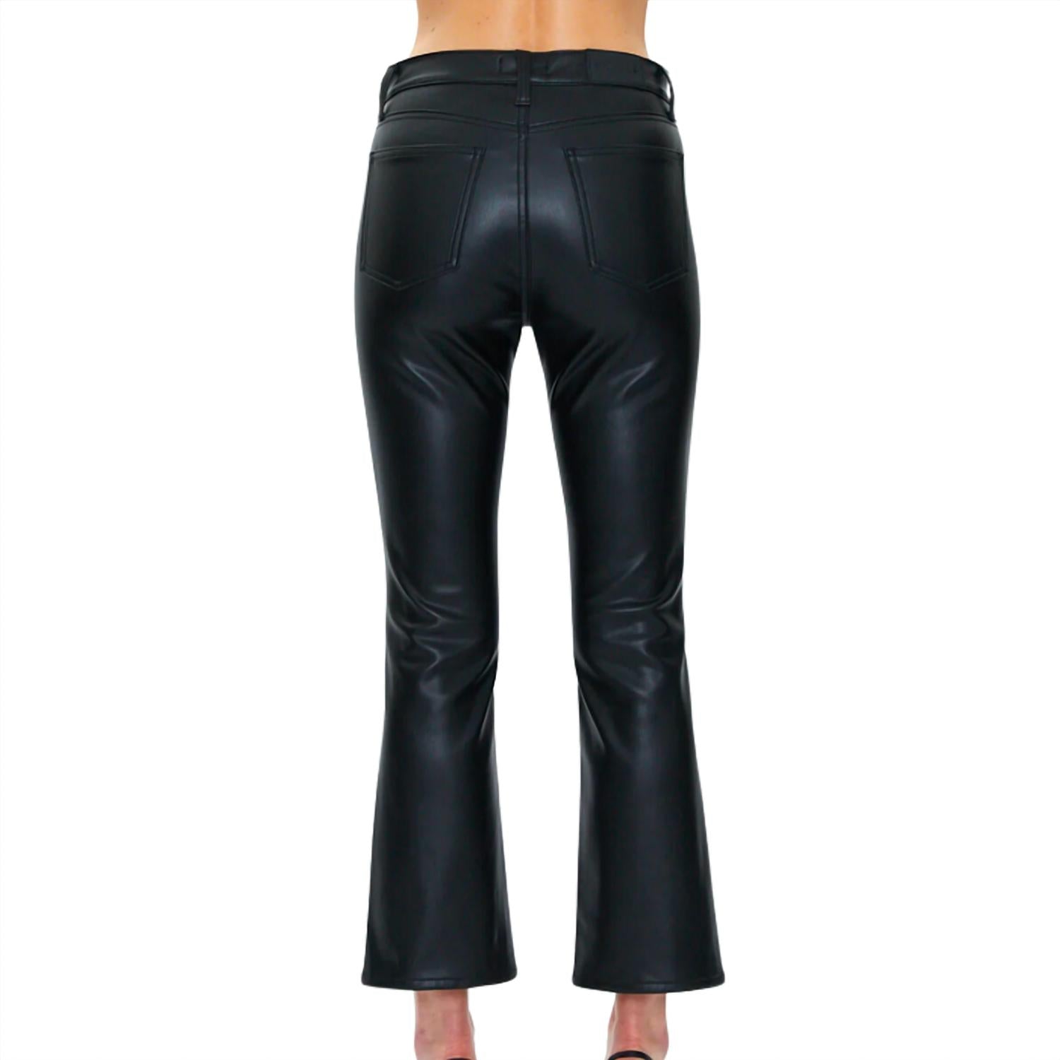 PISTOLA Lennon High Rise Crop Boot Jean in slate black - women's pants - alternate view