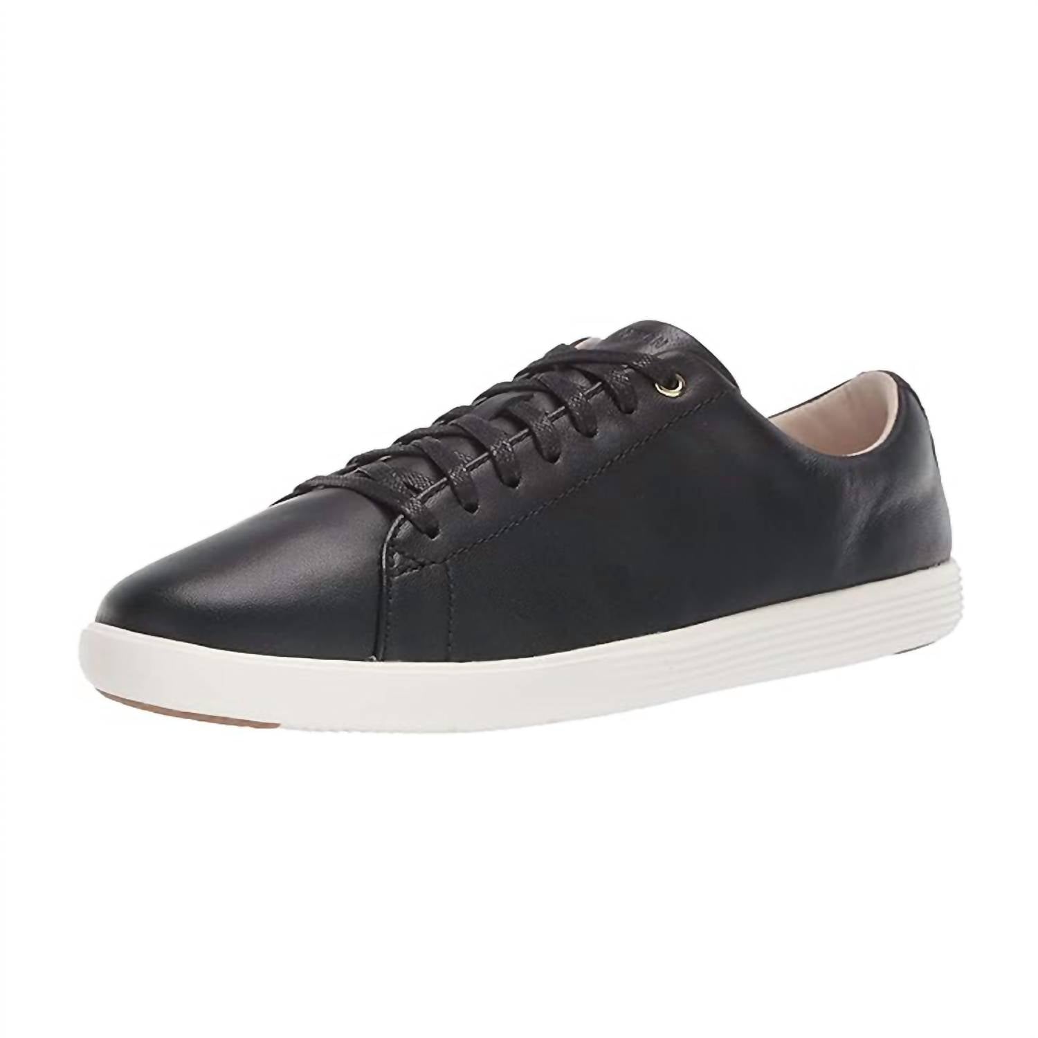 COLE HAAN Women's Grand Crosscourt Ii Shoe in black leather - women's flats