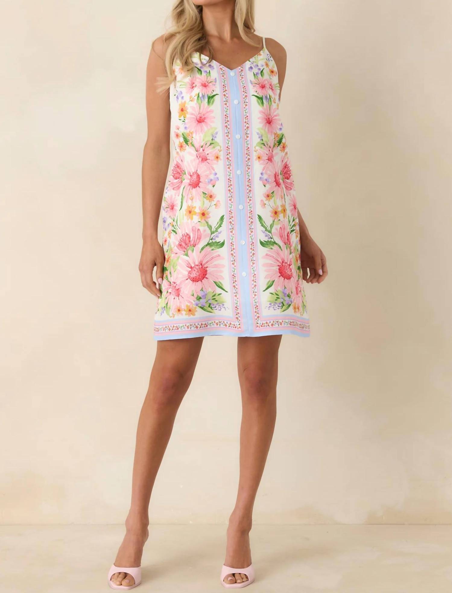 Skies Are Blue - Picnic Date Mini Dress
