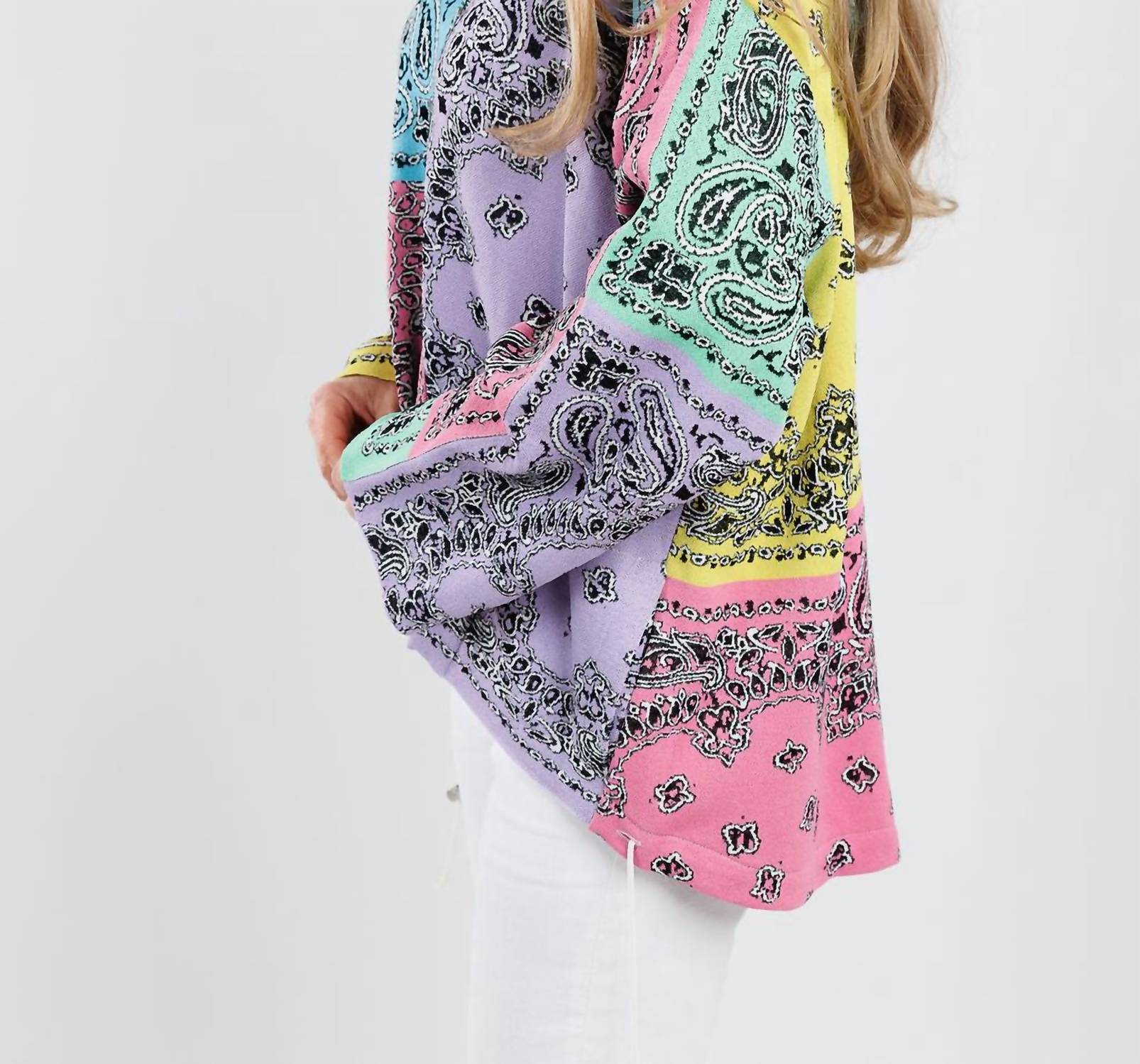 Aldo Martins - Bandana Zip-up Sweater