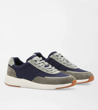 PETER MILLAR Men's Journeyman Low Top Sneaker in navy grey - men's sneaker