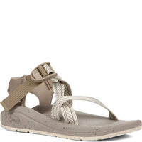 Chaco Women's Cushz Sandal in frond dark vanilla - women's sandal - detail view