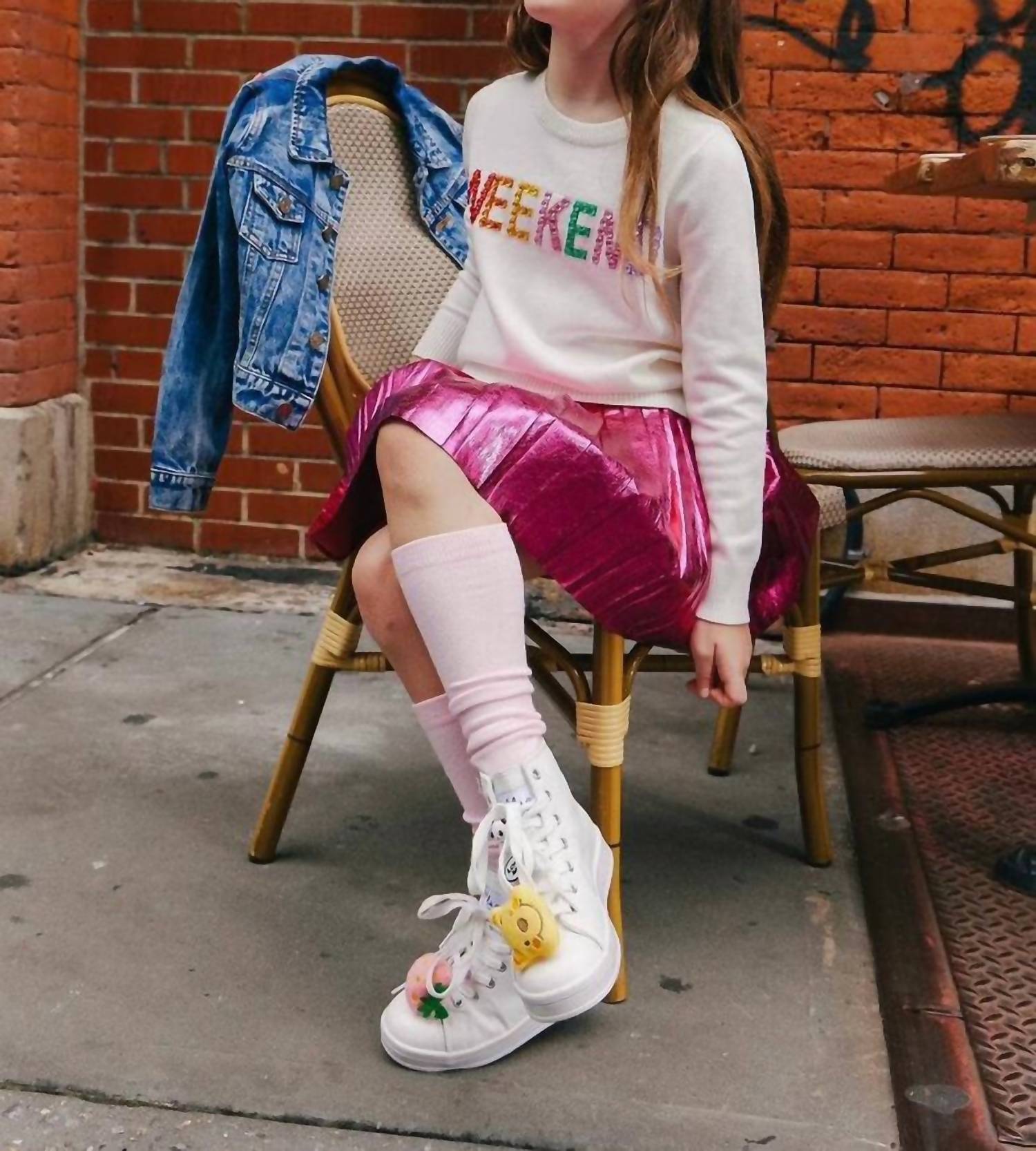 Lola + The Boys - Jeweled Weekend Sweatshirt