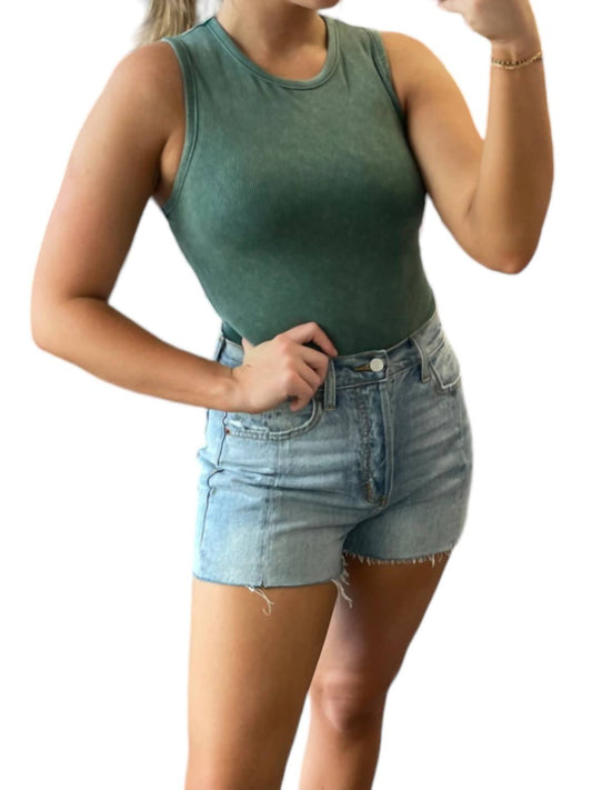 Le Lis - Round Neck Washed Bodysuit