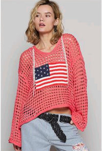 Pol - Style And America Crochet Sweater
