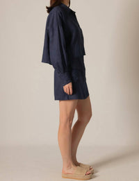 P.Cill - Linen Cargo Skirt