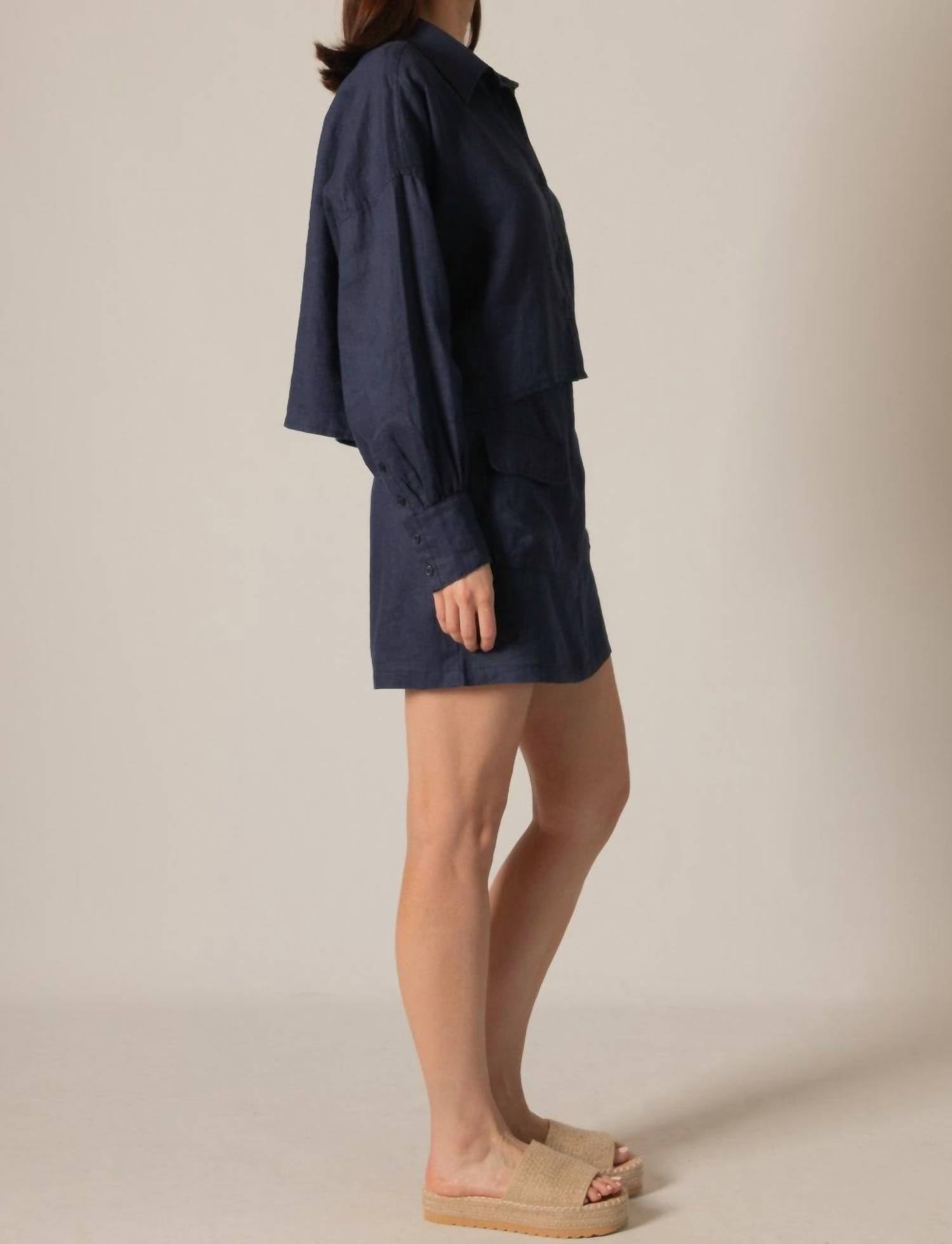 P.Cill - Linen Cargo Skirt