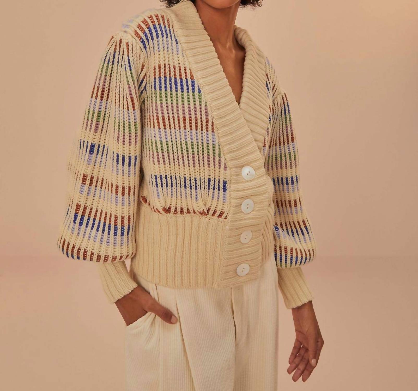 Farm Rio - Bold Stitch Knit Cardigan
