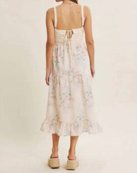 In February - Dreamiest Crochet Twofer Midi Dress With Eyeelt