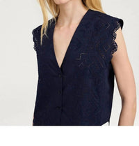 Momoni - Cielo Broderie Anglaise Top