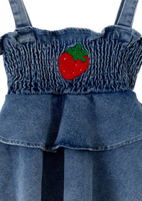 Rylee Faith Designs - Girls Strawberry Baby Romper