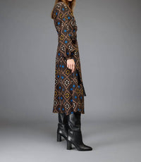 Love Binetti - Cleo Print Midi Dress