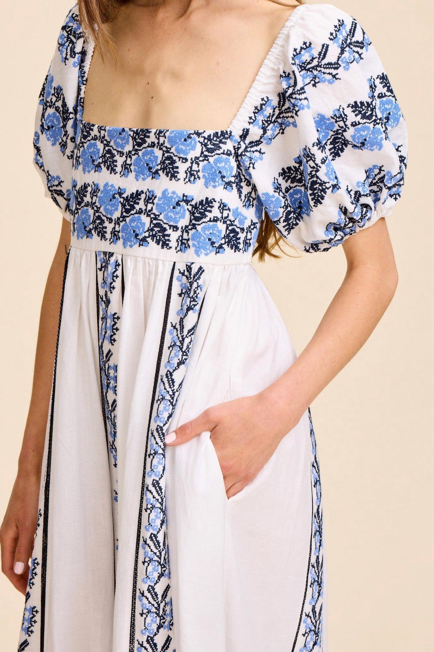 MILLE Kaiya Midi Dress in santorini - women's dress - view 4