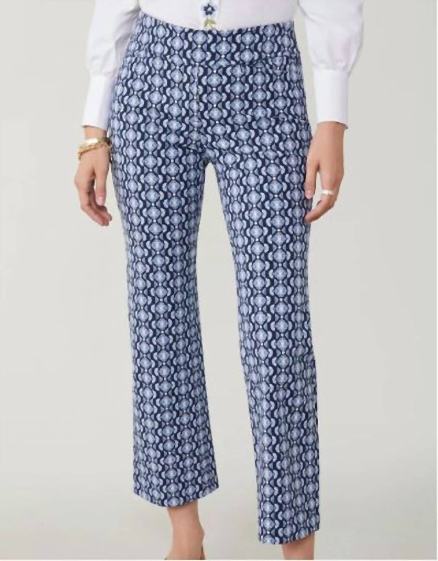 Spartina 449 - Maren Kick Flare Pant Marsh Boardwalk Ikat Geo