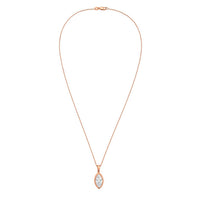 Diana M Jewels - Women's Marquise Lab-Grown Diamond Pendant Necklace (7.00 Ct) - Elegant